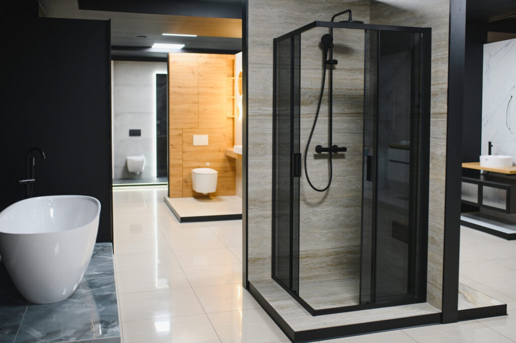 Reeded Shower Screen