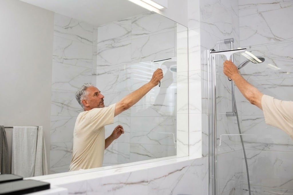 how to clean shower screen